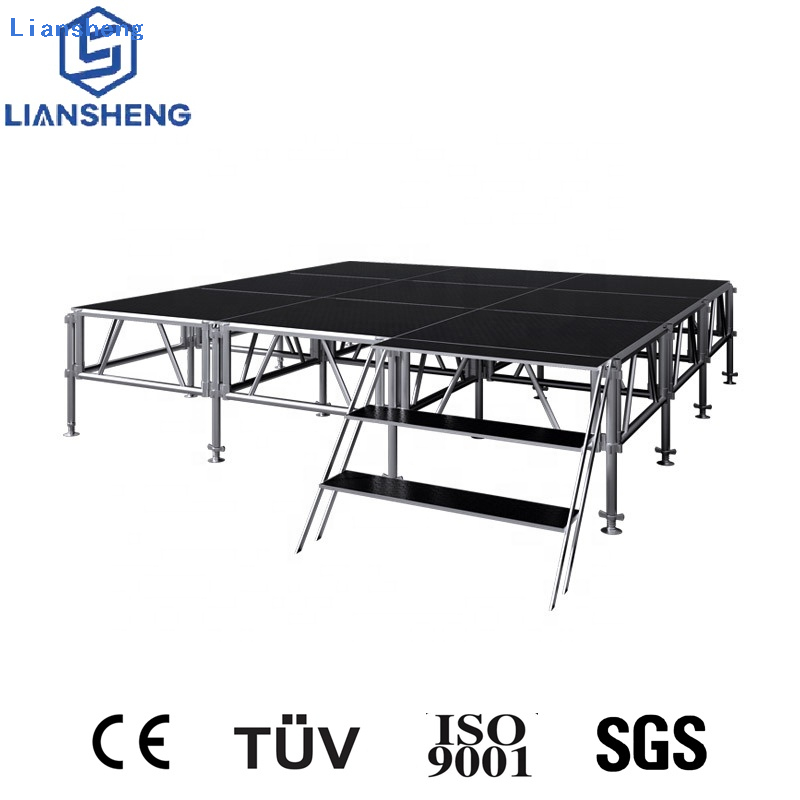 2023 Top Sale Outdoor-Aluminium-Bühne, 1,22 x 1,22 m, Outdoor-Bühne, höhenverstellbares Podium, Konzert