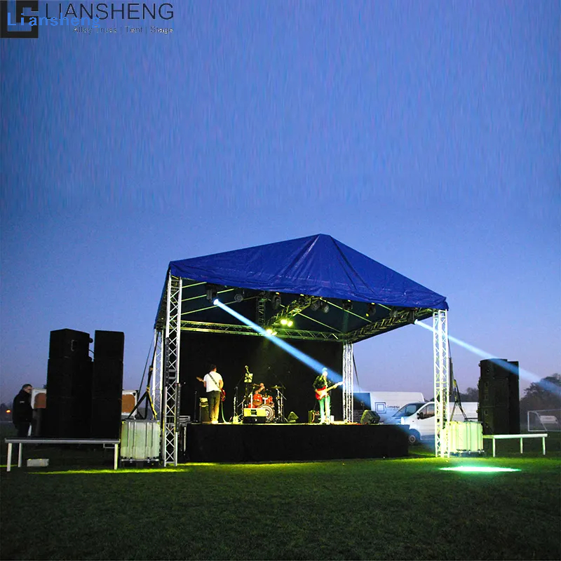 Outdoor-Traversen-Aluminiumrahmen-Event-Show-Licht-Stadium, tragbare mobile Bühnenplattform für Event-Show