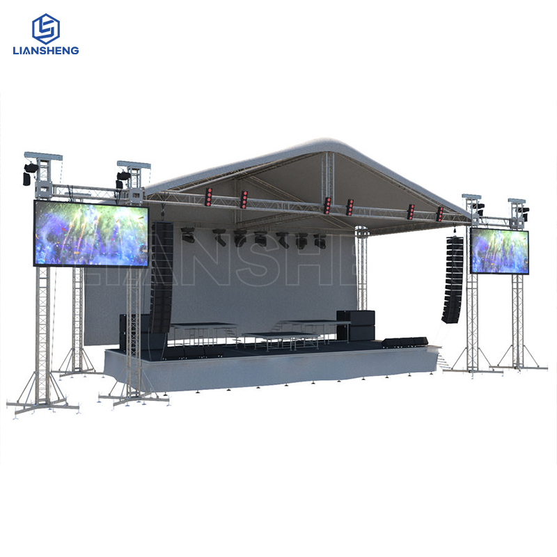 Heißer Verkauf Outdoor-Bühnenpodest für Konzertveranstaltungen und Free Design Truss Aluminium Display