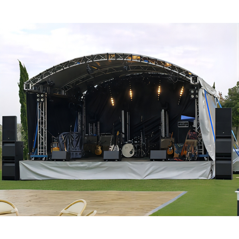 Kundenspezifische Outdoor-Lage-Traversensystem-Bühne zum Fabrikpreis zum Verkauf außerhalb des Konzertbühnenpodests aus Aluminiumlegierung 