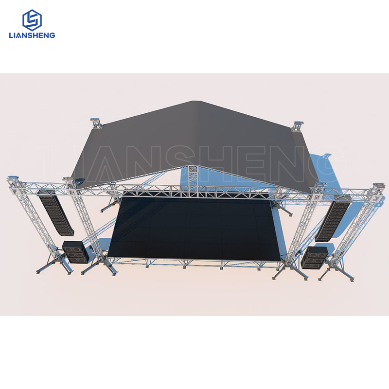 Top Sale Outdoor Podium Konzert Aluminium Bühnenrahmen mit Truss Display Lifting System Racks