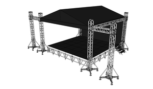 Aluminium-Flat-Top-Aluminium-Beleuchtungsträger für den Außenbereich, Display, Modenschau, Event, Bühne, Podium, Konzert