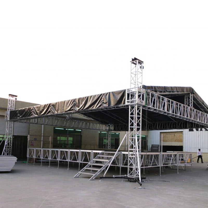 Heißer Verkauf Tragbare Aluminium Bühnenbeleuchtung Ausrüstung Podium Plattform Truss Bühne Aluminium Truss Display Bühne