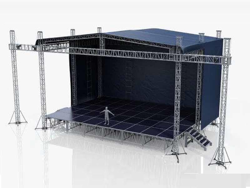 Outdoor-Traversen-Aluminiumrahmen-Event-Show-Licht-Stadium, tragbare mobile Bühnenplattform für Event-Show