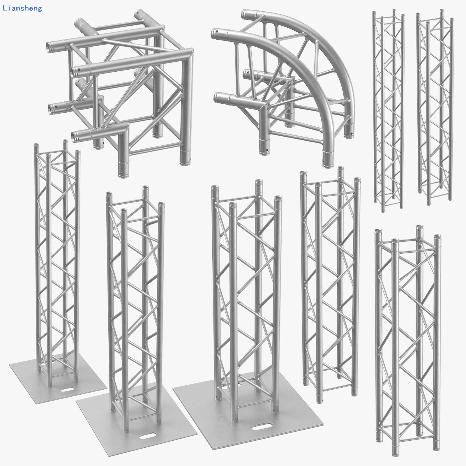 Fabrik-Direktversorgung, heißer Verkauf, 12 x 10 x 6 m, Outdoor-Konzert-Trägerständersystem, Lichtbühne, Podium, Konzert mit Hebesystem 