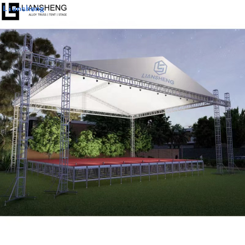 Heißer Verkauf Outdoor-Konzertbeleuchtung Truss Stand Aluminium Show Konzert Bühne Podium mit Truss Lifting System