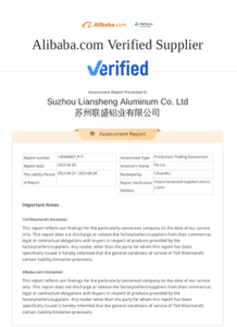 Liansheng Aluminium-Zertifikat 4