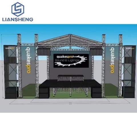 Heißer Verkauf Großhandel Event Truss Bühne Aluminium Konzert Bühne Podium Dach Truss Bühne Display
