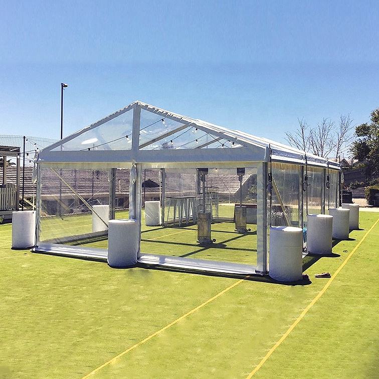 Winddichtes Partyzelt aus Glas mit Aluminiumrahmen, feuerhemmendes Partyzelt, Großhandel, weißes Event-Festzelt mit robuster Seitenwand