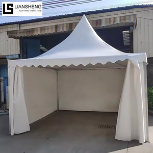 Weißes tragbares Baldachin-Pavillon für den Außenbereich, Strandschatten, Camping, Garten, Pogada-Zelt, 6 x 6 m