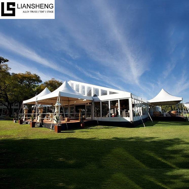 200 300 500 Sitzplätze, luxuriöses, romantisches, minimalistisches Hochzeits-Kirchenzelt aus Aluminiumlegierung mit speziellem Design