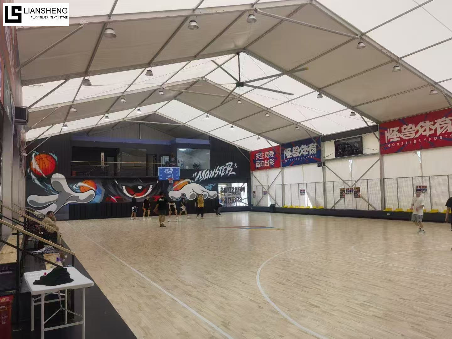 Polygonales Sportzelt aus Aluminiumlegierung für Großveranstaltungen, Stadien, Schwimmbäder und Wettbewerbe