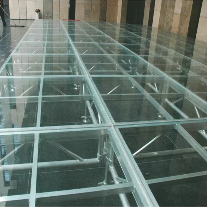 Aluminium-Montage-Zapfenbinder, mobile Aluminium-Bühnenplattform, Acryl-Bühne für Event-Hochzeit