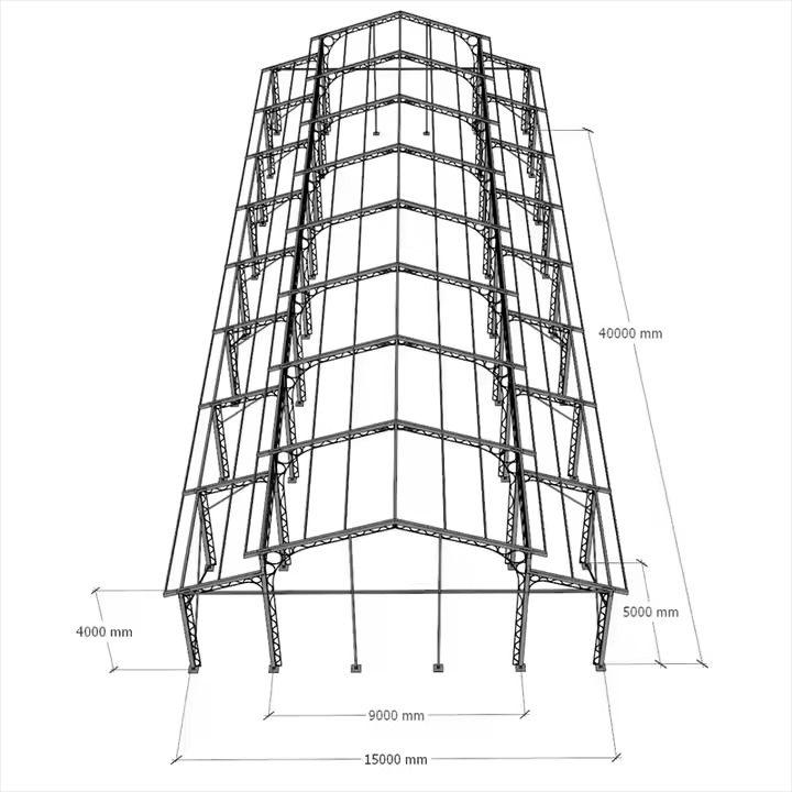 Transparentes Festzelt mit transparentem A-Rahmen und Aluminiumrahmen, Atrium-Zelt für Veranstaltungen im Freien, Hochzeiten und Party-Ausstellungen
