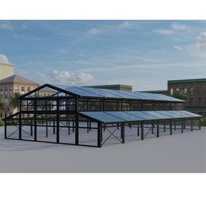 Neuankömmling Hochzeitszelte mit schwarzem Rahmen, Atrium, Veranstaltungsort, Struktur, Festzelt mit Glaswandstruktur, Zelt für Partys und Veranstaltungen