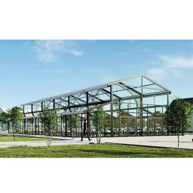 Neuankömmling Hochzeitszelte mit schwarzem Rahmen, Atrium, Veranstaltungsort, Struktur, Festzelt mit Glaswandstruktur, Zelt für Partys und Veranstaltungen