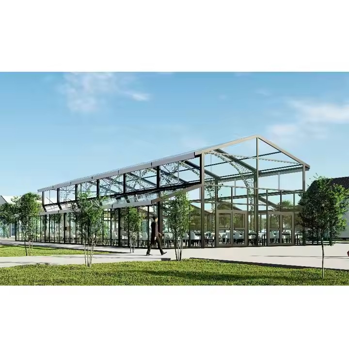 Neuankömmling Hochzeitszelte mit schwarzem Rahmen, Atrium, Veranstaltungsort, Struktur, Festzelt mit Glaswandstruktur, Zelt für Partys und Veranstaltungen