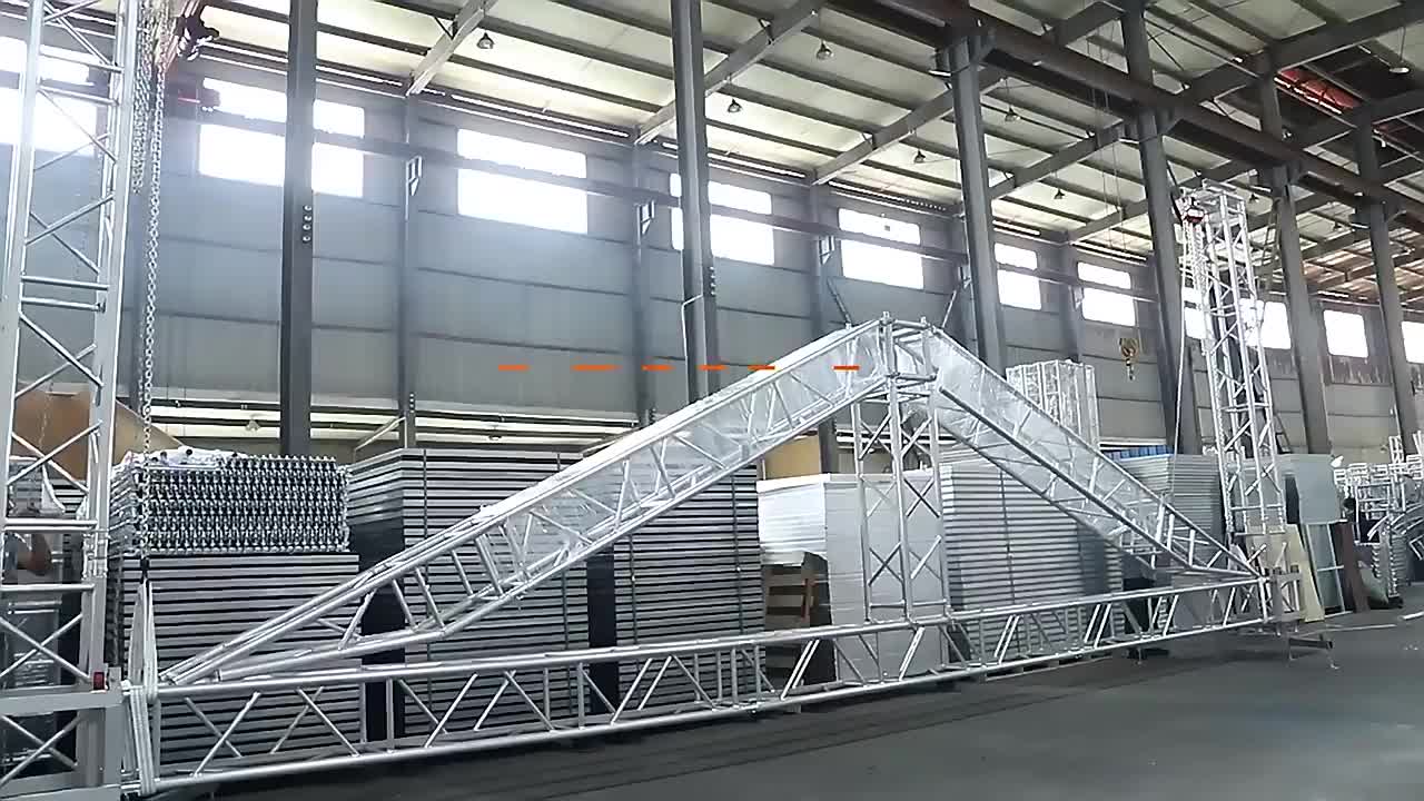 Hochwertiges Aluminium-Bühnentraversensystem für den Außenbereich zur Lautsprecherpräsentation