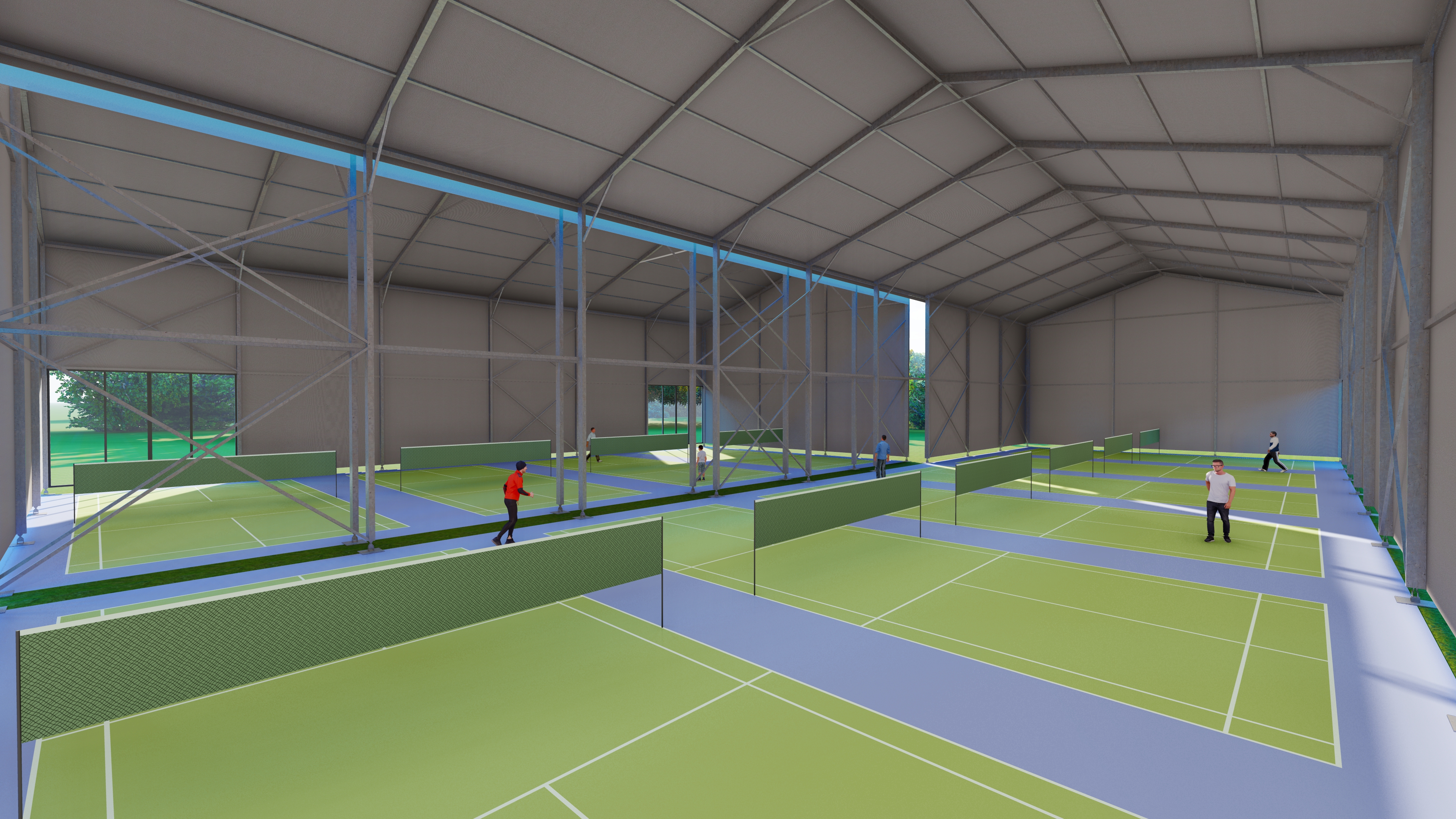 Liansheng 20mx30m Sportzelt mit Aluminiumrahmen für Basketballzelt 