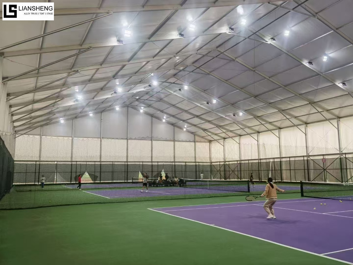 Polygonales Sportzelt aus Aluminiumlegierung für Großveranstaltungen, Stadien, Schwimmbäder und Wettbewerbe