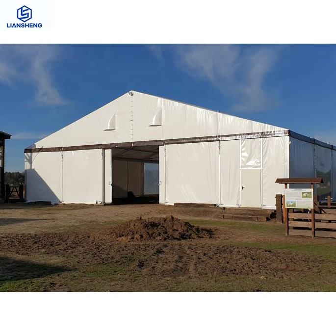 Langlebige, wasserdichte, robuste 20 x 50 m große, modulare Aluminiumzelte für die Lagerstruktur