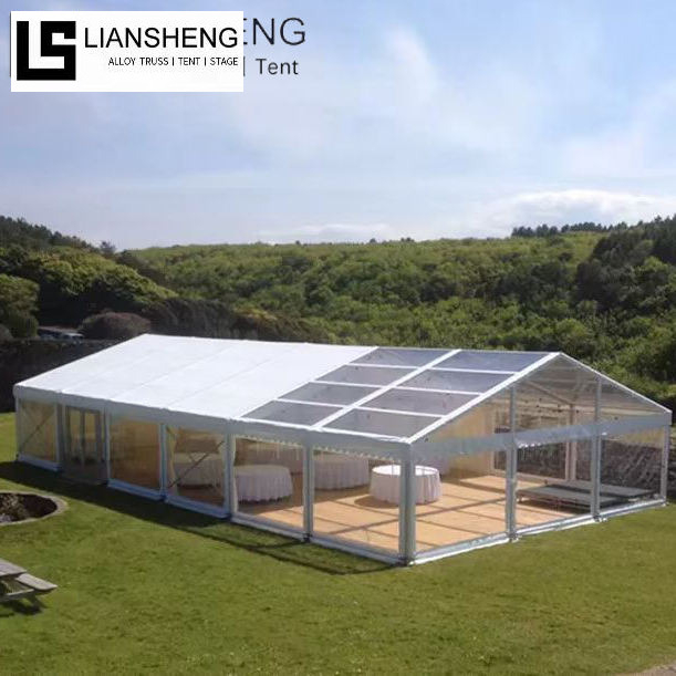 Großer transparenter Aluminiumrahmen-Hochzeitszelt-Hersteller, luxuriöser Party-Event-Zeltlieferant