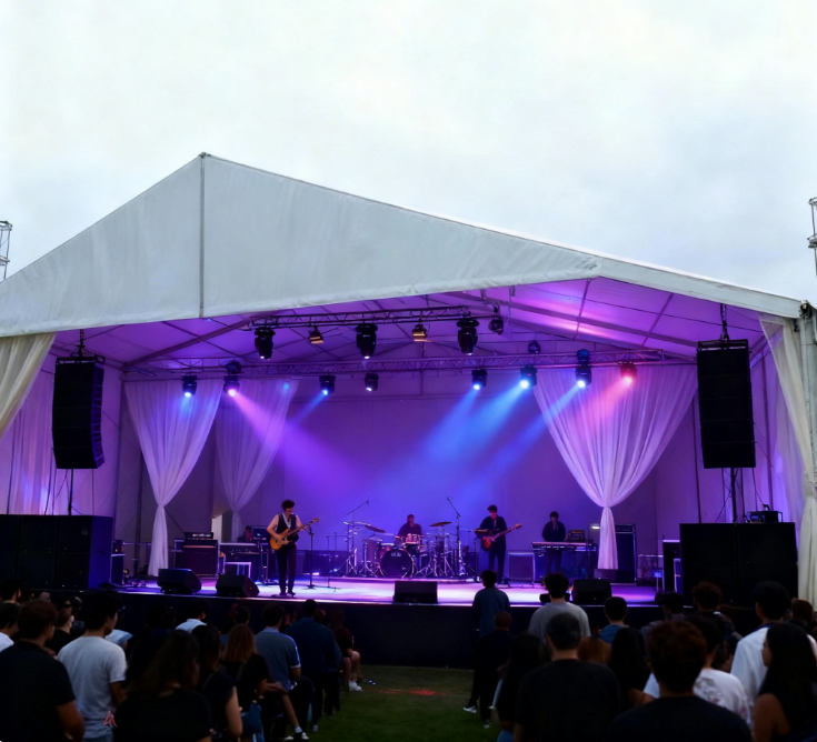 [Cloud Hall-Serie] 20 x 50 m großes exklusives Hochzeitszelt – sanftes Licht wie ein Pinsel nutzen, um eine ungestörte Romantik zu weben