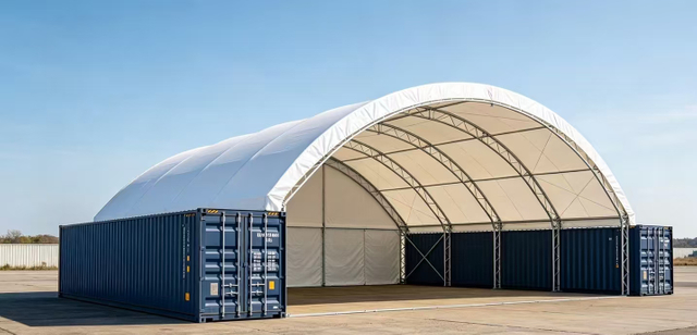 Gebogenes Festzelt aus Aluminium für Outdoor-Events und Hochzeitsfeiern